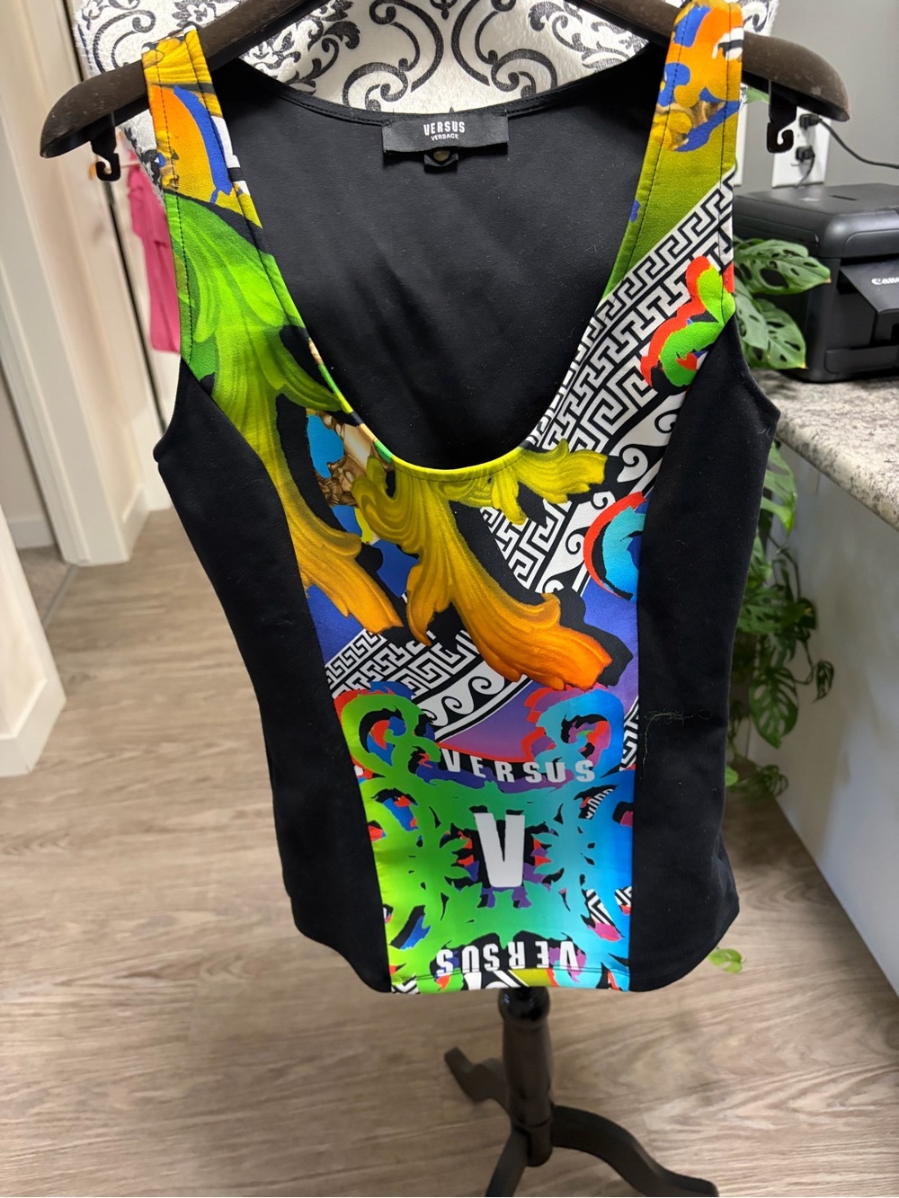 VERSUS VERSACE - “AUTHENTIC”Multicolor Baroque Print Tank Top
